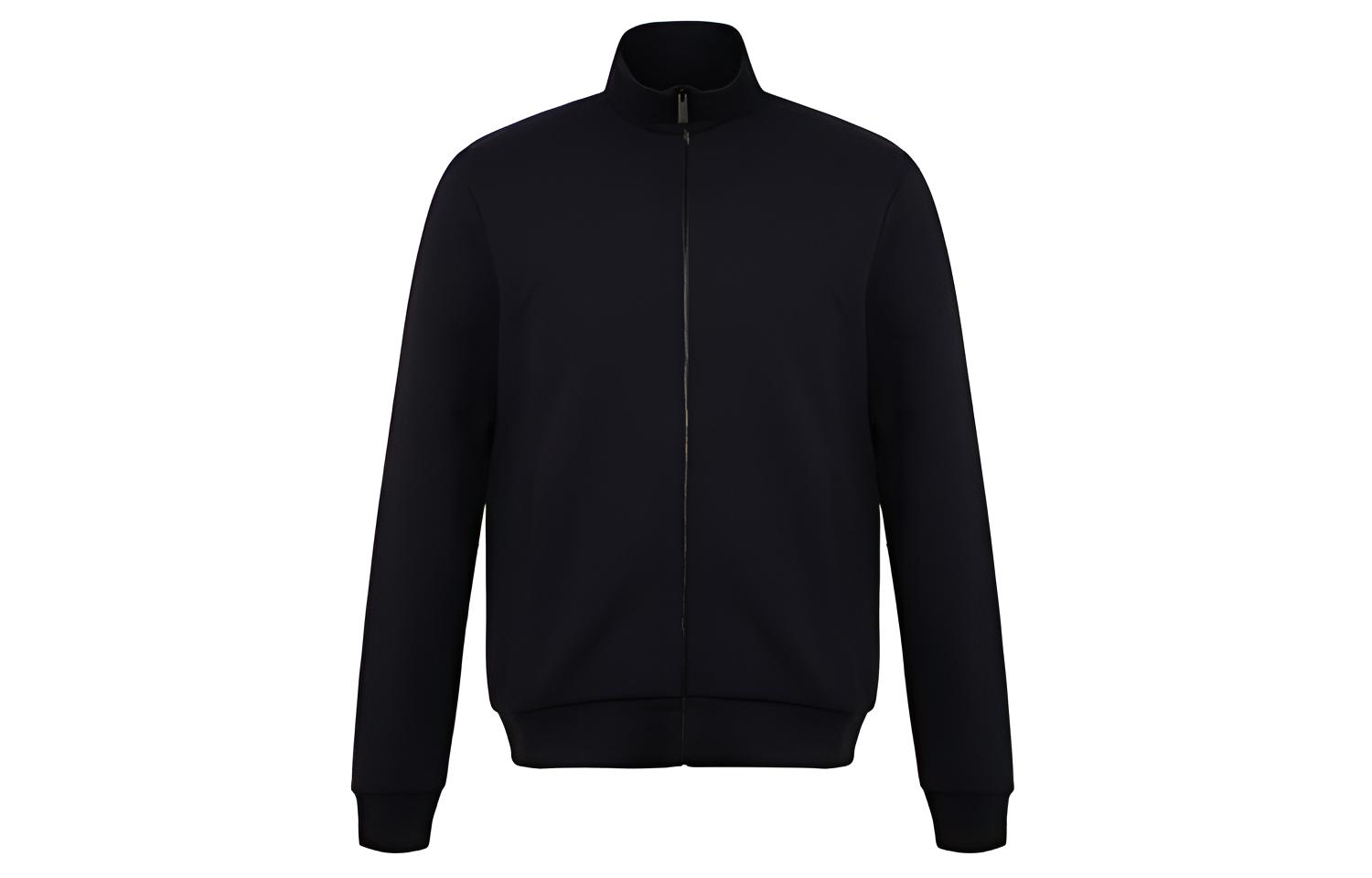 Fendi Stand Collar Long Sleeve Jacket - Dark Blue FY0935A87BF03LQ