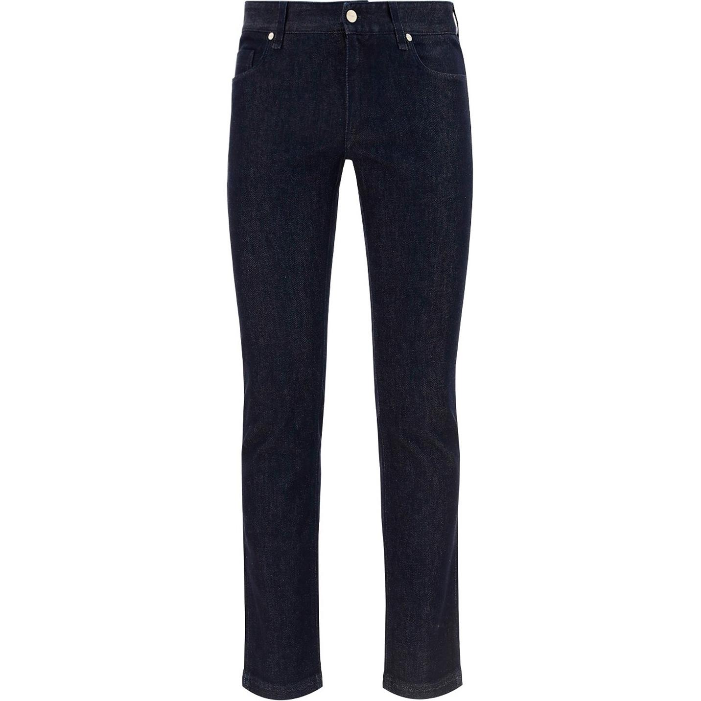 FENDI Straight-Leg Mid-Rise Blue Denim Jeans. FLP201AG94F0QG0