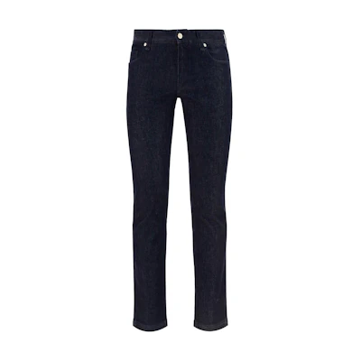 FENDI Straight-Leg Mid-Rise Blue Denim Jeans. FLP201AG94F0QG0