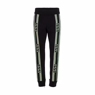 FENDI Striped Patchwork Knit Jogger Pants - Unisex Colorblock Design. FAB562A529F1DS9