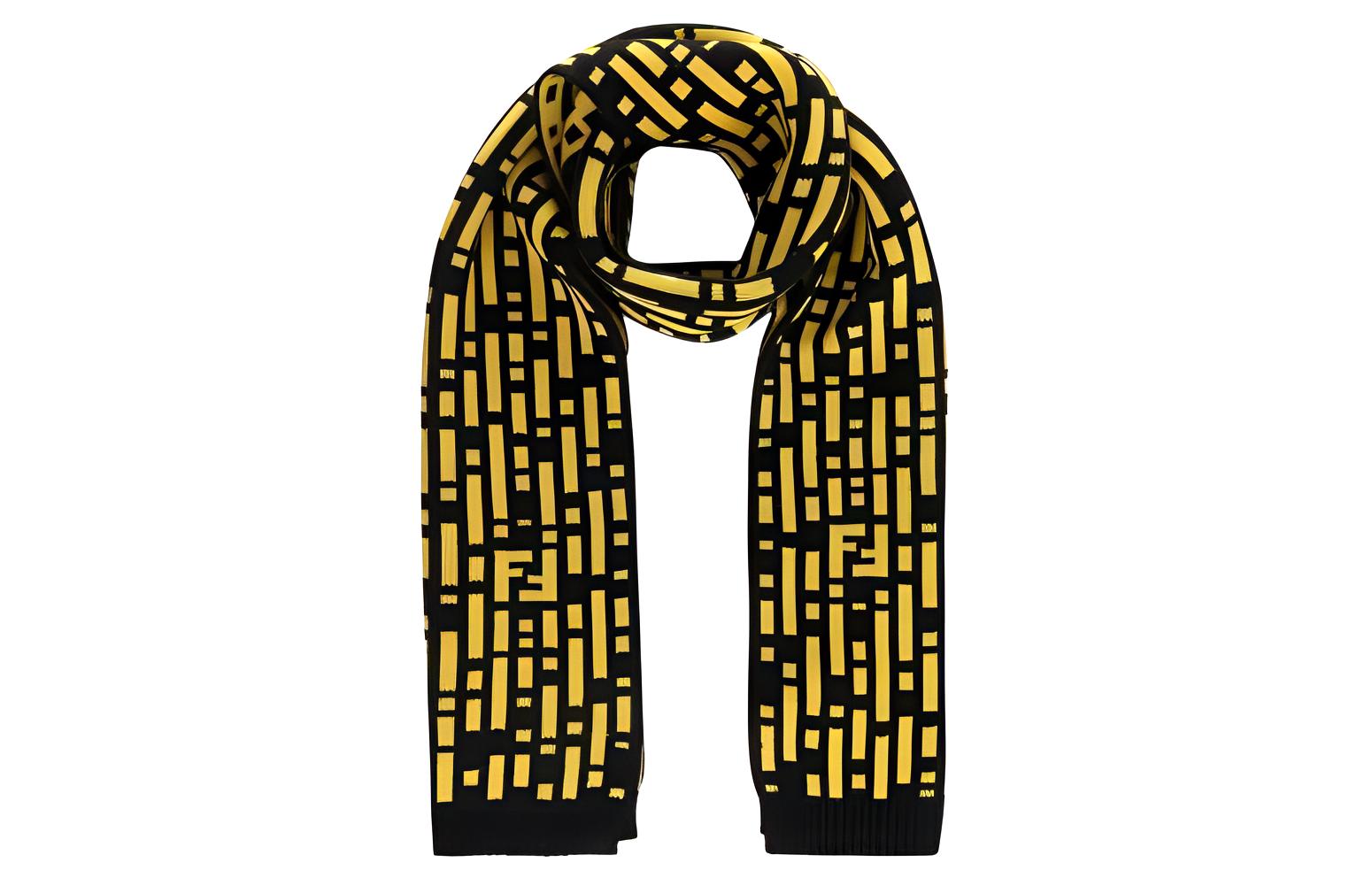 FENDI Stylish Warm Knit Scarf Unisex Multicolor FXS124AI4O-F0QF1