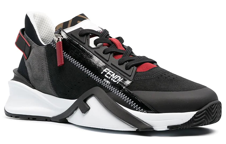 Fendi Suede Low-Top 'Black' 圖 2