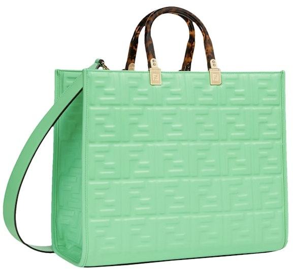 fendi-sunshine-medium-green-leather-shopper-with-ff-motif-green