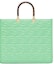 Order 芬迪陽光中號綠色FF圖案皮革購物袋