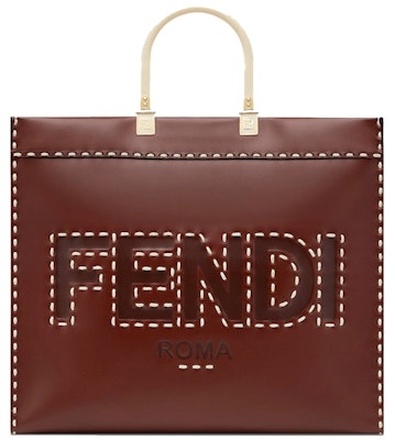 Fendi Sunshine Shopper Tote Sederhana Coklat Buy Fendi Sunshine Shopper Tote Sederhana Coklat