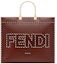 Buy Fendi Sunshine Shopper Tote Sederhana Coklat