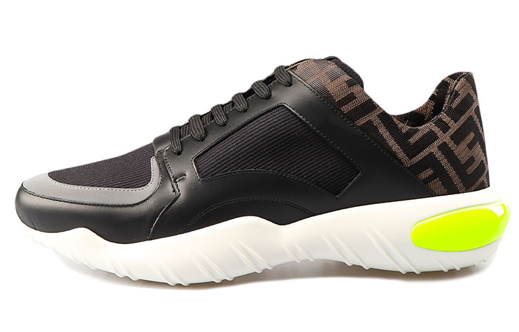 Fendi Tech Fabric Low 'Black Yellow'