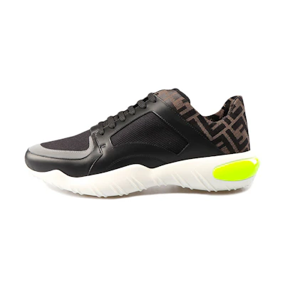 Fendi Tech Fabric Low 'Black Yellow'