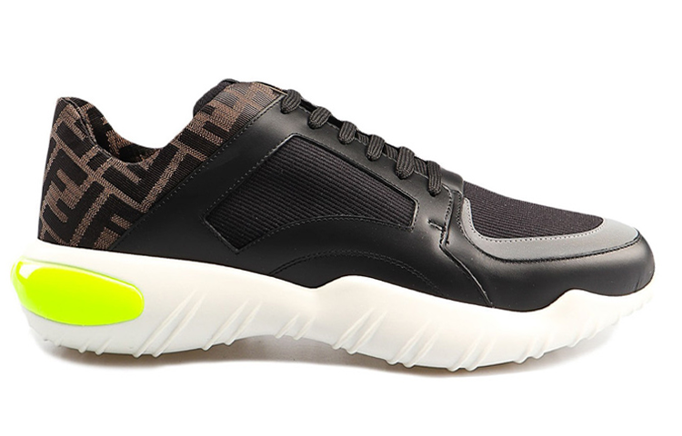 Fendi Tech Fabric Low 'Black Yellow' 圖 2