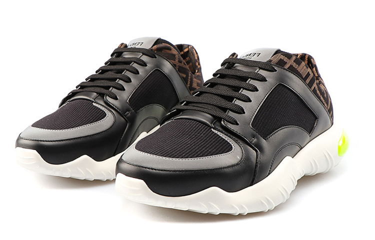 Fendi Tech Fabric Low 'Black Yellow' 圖 3