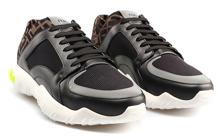 Fendi Tech Fabric Low 'Black Yellow' 圖 4