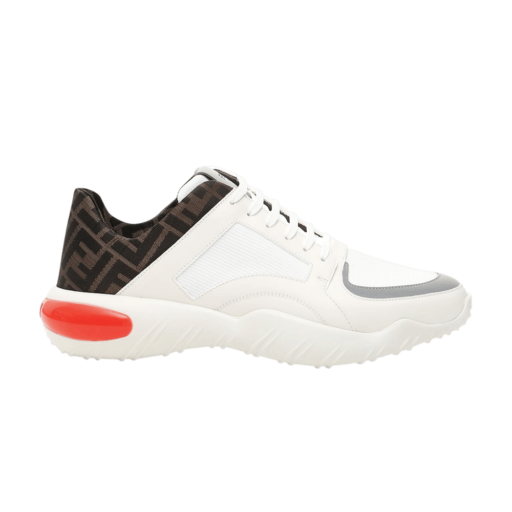 Buy Fendi 科技布料低筒運動鞋 ‘白橙色’ 7E1237-A7M7-F16OI