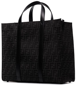 Bolso Tote Fendi FF Monograma Jacquard Negro/Gris Order Bolso Tote Fendi FF Monograma Jacquard Negro/Gris