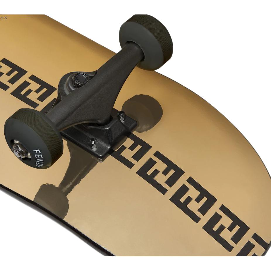 FENDI Versace Logo Print Freestyle Wooden Skateboard for Men 7AS109AJI4F0QU2 圖 3