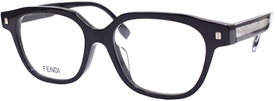 FENDI Vibrant Series Trendy Irregular Black Optical Eyeglass Frames for Men. FE50048F-001 FENDI Vibrant Series Trendy Irregular Black Optical Eyeglass Frames for Men. FE50048F-001