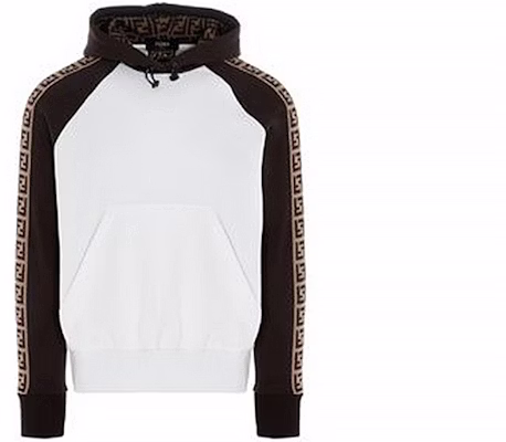 Fendi White Hoodie with Side Sleeve FF Logo Design FAF588AD39F1BYP Buy Fendi White Hoodie with Side Sleeve FF Logo Design FAF588AD39F1BYP