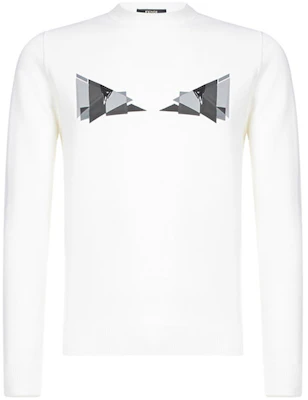 Fendi Putih Knit Pullover Sweater Desain Mata Monster FAE537AAY3F0ZNM Buy Fendi Putih Knit Pullover Sweater Desain Mata Monster FAE537AAY3F0ZNM