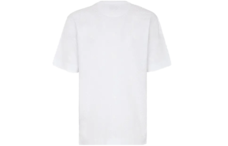 Lookbook FENDI 白色短袖圆领T恤。 FY0936AH0JF0QA0