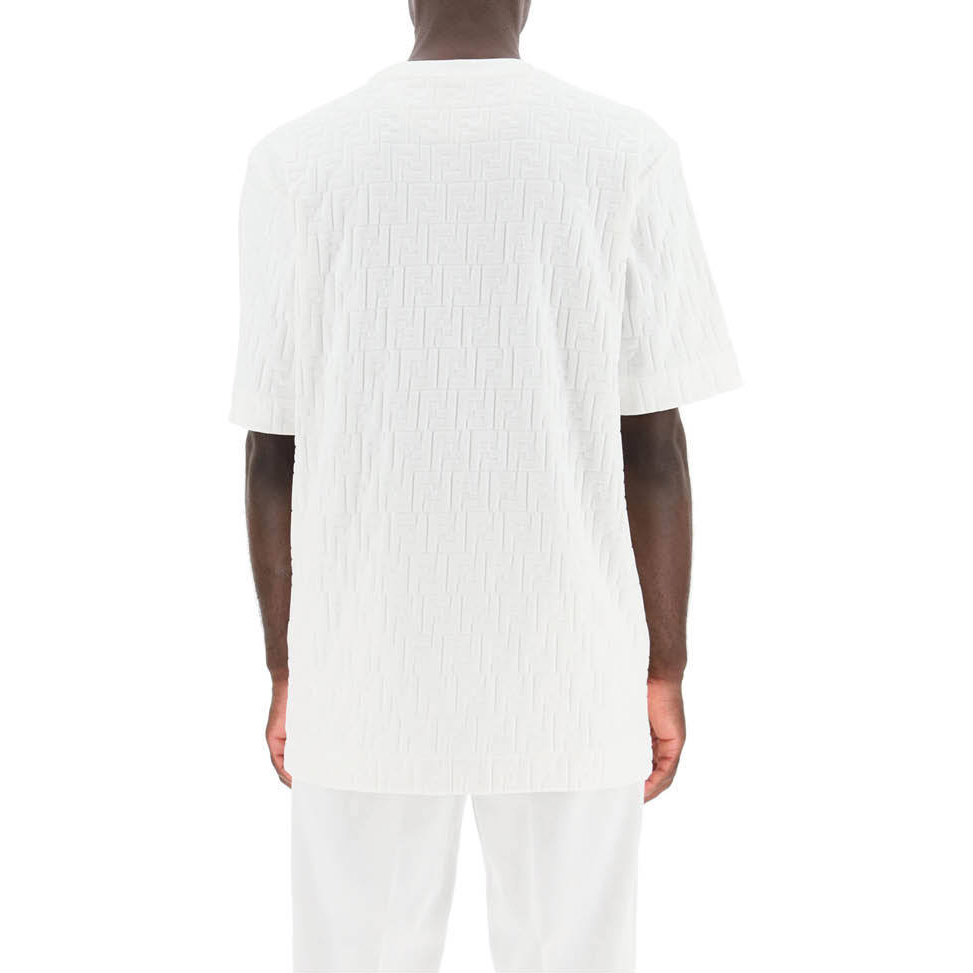 Purchase FENDI 白色麂皮短袖T恤 FY0936AA8AF0QA0