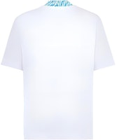 FENDI White T-Shirt with Double F Logo Design on Collar. FY1088AGAKF18TW FENDI White T-Shirt with Double F Logo Design on Collar. FY1088AGAKF18TW