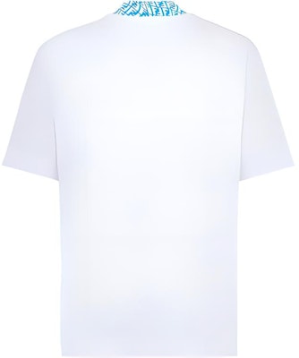 FENDI Kaos Putih dengan Desain Logo Double F di Kerah. FY1088AGAKF18TW Buy FENDI Kaos Putih dengan Desain Logo Double F di Kerah. FY1088AGAKF18TW