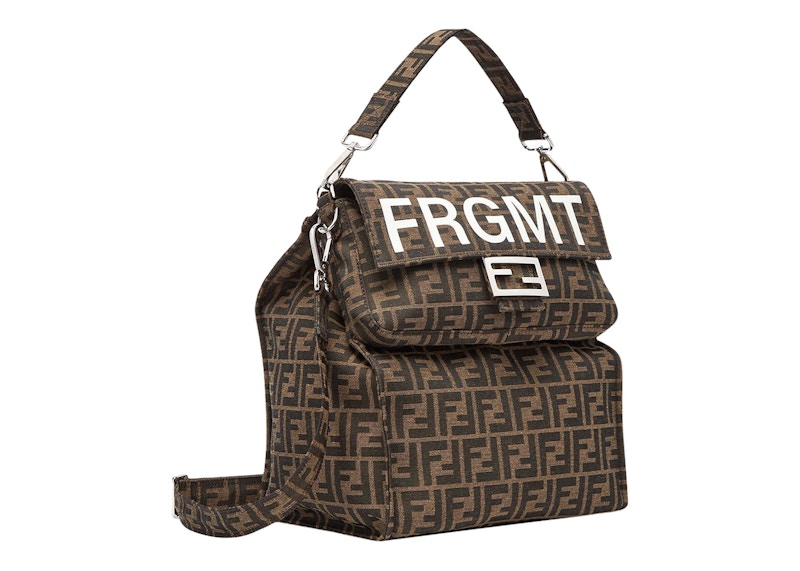 Fendi x FRGMT FF Fabric Bag Baguette Foldable Brown