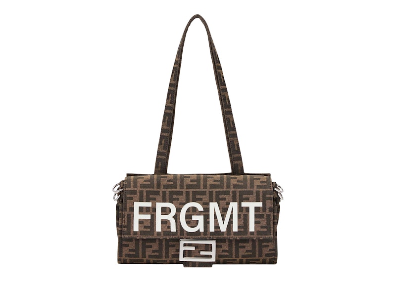 Order フェンディ x FRGMT FFファブリックバッグ バゲットフォルダブルブラウン