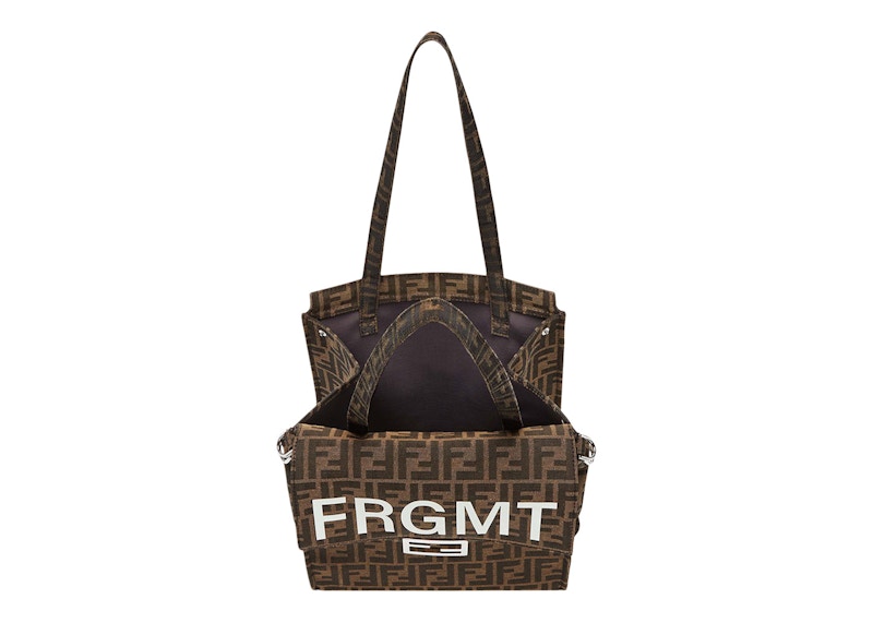 Lookbook フェンディ x FRGMT FFファブリックバッグ バゲットフォルダブルブラウン