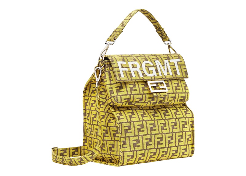 Fendi x FRGMT FF Fabric Bag Baguette Foldable Yellow