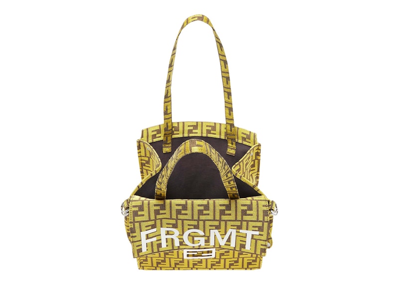 Lookbook フェンディ x FRGMT FF ファブリックバッグ バゲット フォルダブル イエロー