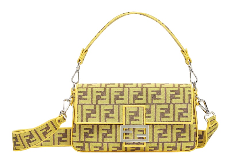 Fendi x FRGMT FF Fabric Bag Baguette Yellow