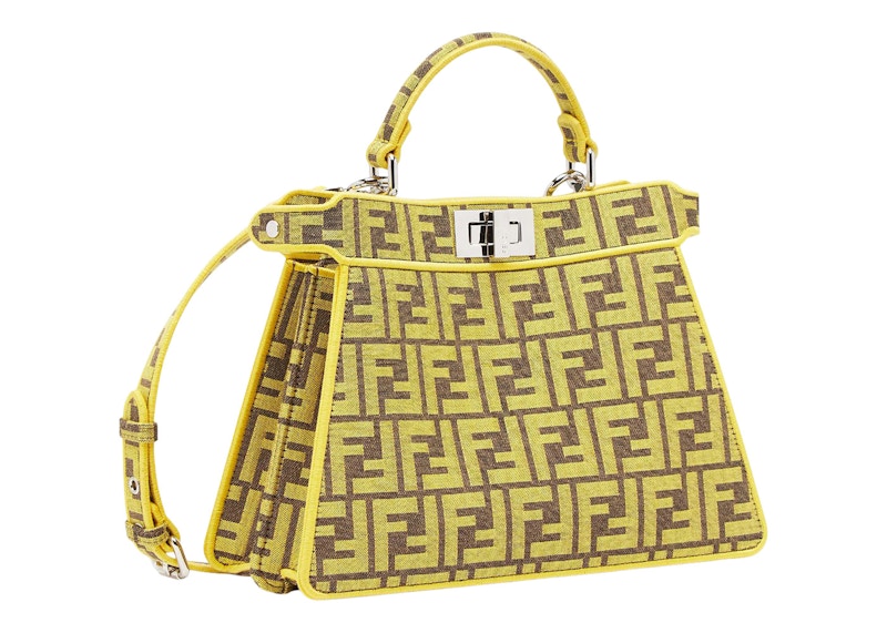 Fendi x FRGMT FF Fabric Bag Peekaboo ISeeU Yellow