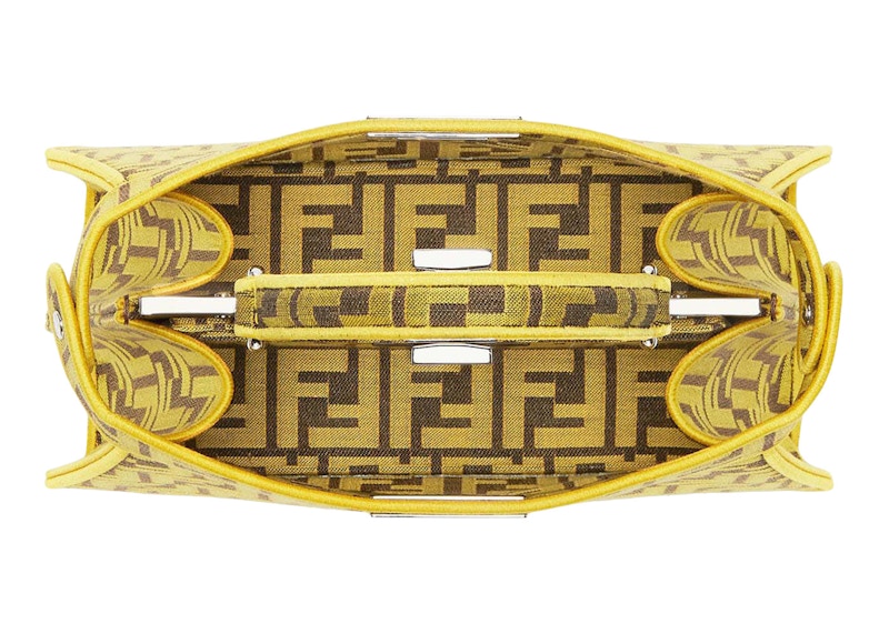 Lookbook Bolso Fendi x FRGMT Peekaboo ISeeU Amarillo de Tela FF.