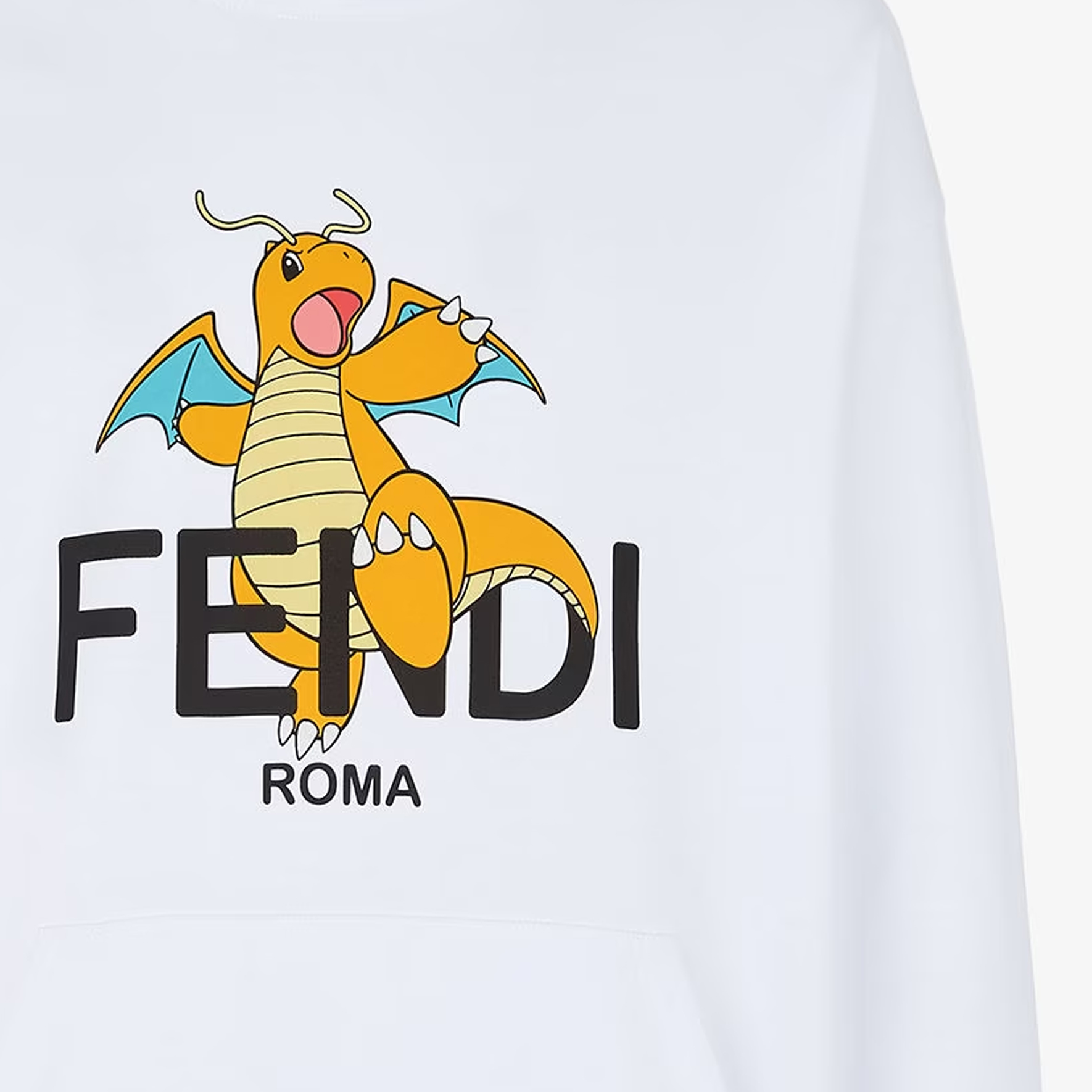 Fendi FRGMT Pokémon SS24 Logo Graphic Print Hoodie Casual Sweatshirt FY1143AQJKF0QA1 圖 11