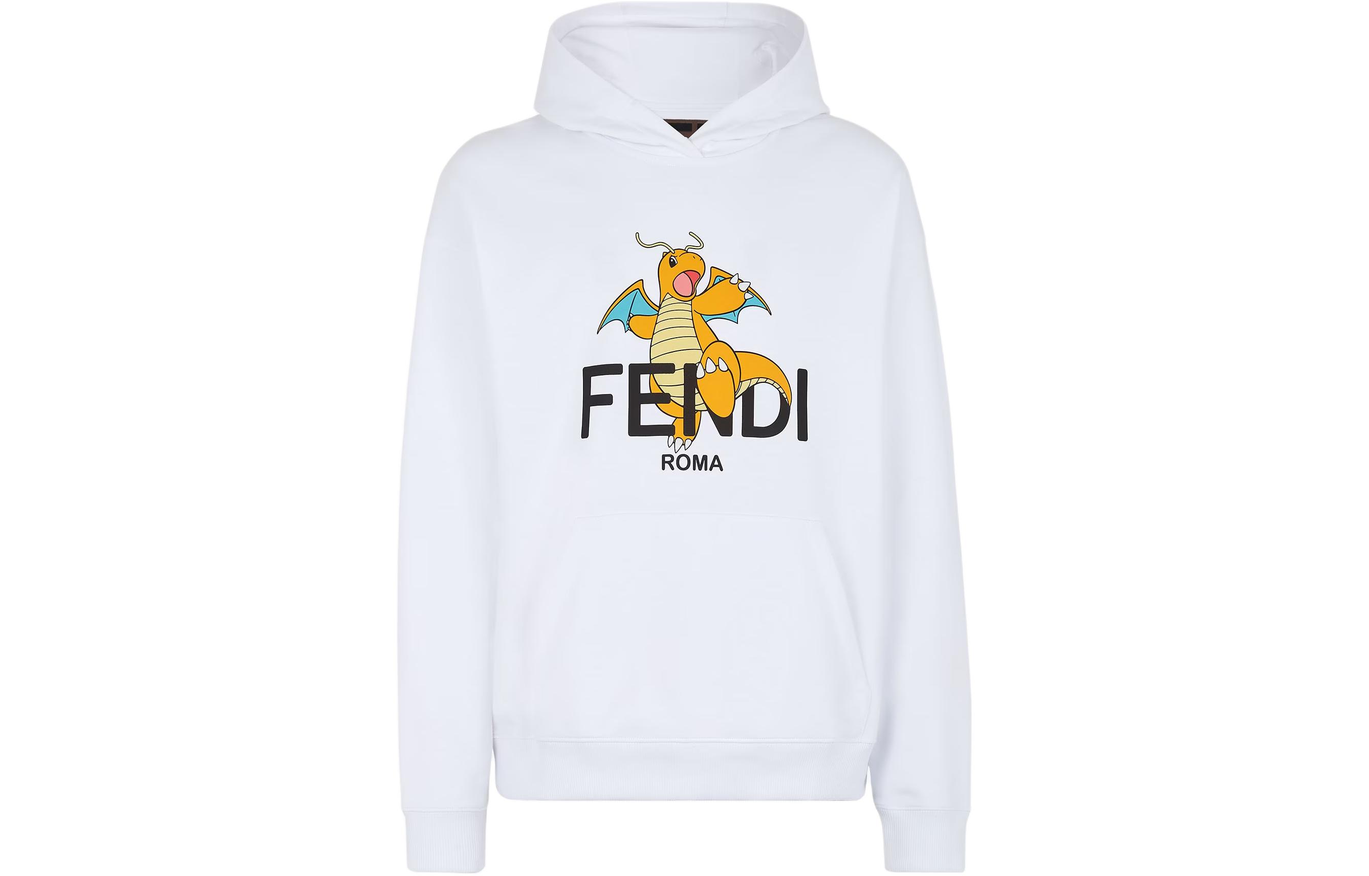 Fendi FRGMT Pokémon SS24 Logo Graphic Print Hoodie Casual Sweatshirt FY1143AQJKF0QA1 圖 7