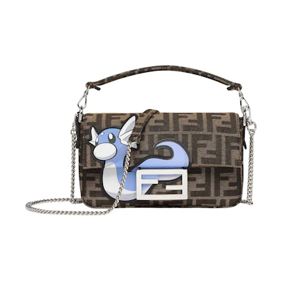 Fendi x FRGMT x Pokemon FF Fabric Bag Baguette Mini Multicolor