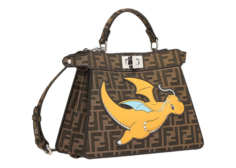 Fendi x FRGMT x Pokemon FF Fabric Bag Peekaboo ISeeU Small Multicolor
