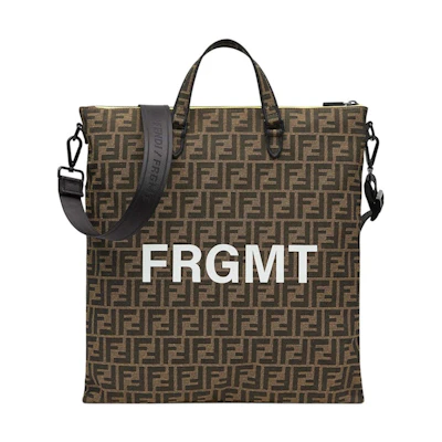 Fendi x FRGMT x Pokemon FF Fabric Bag Shopper Brown