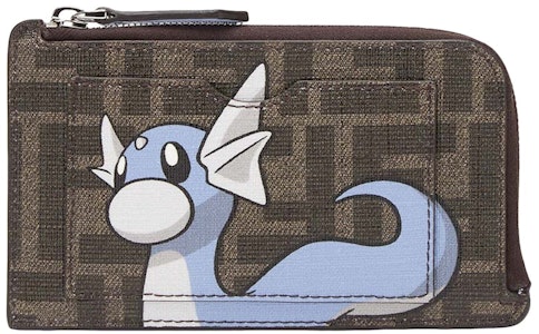 Fendi x FRGMT x Pokemon FF 布料卡片夾卡套 棕色/淺藍色 Buy Fendi x FRGMT x Pokemon FF 布料卡片夾卡套 棕色/淺藍色