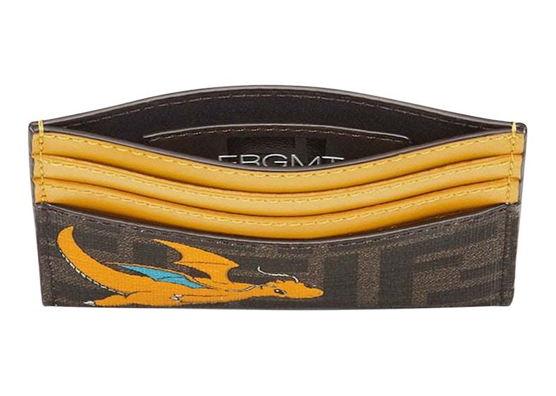 Lookbook 펜디 x 프라그먼트 x 포켓몬 FF 카드홀더 브라운/옐로우 
