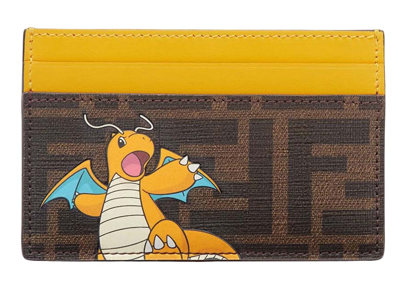 Fendi x FRGMT x Pokemon FF Fabric Card Holder Yellow