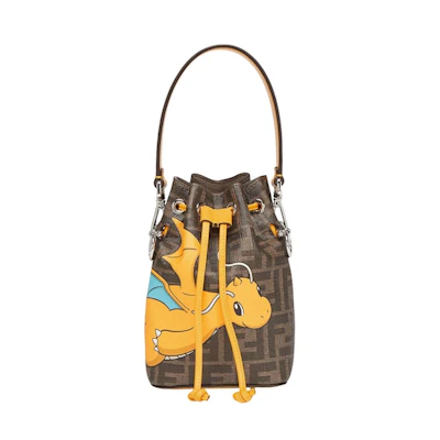 Fendi x FRGMT x Pokemon FF Fabric Mini Bag Mon Tresor Multicolor