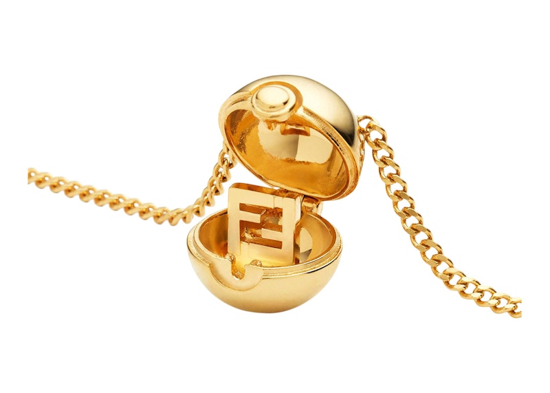 Lookbook 芬迪xFRGMTx宝可梦金色金属项链