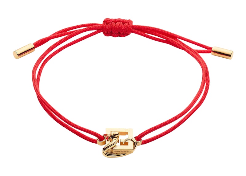 Fendi x FRGMT x Pokemon Ribbon Bracelet Red