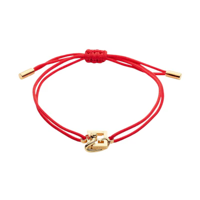 Fendi x FRGMT x Pokemon Ribbon Bracelet Red