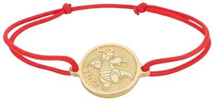 Fendi x FRGMT x Pokemon Ribbon Pendant Bracelet Red Fendi x FRGMT x Pokemon Ribbon Pendant Bracelet Red