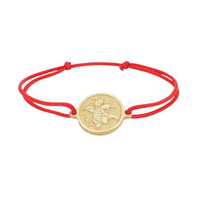 Fendi x FRGMT x Pokemon Ribbon Pendant Bracelet Red