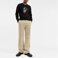 FENDI x Noel Fielding FW21 Baju Hitam Cetakan Kartun Abstrak FZY455AH36F0QA1 Lookbook FENDI x Noel Fielding FW21 Baju Hitam Cetakan Kartun Abstrak FZY455AH36F0QA1