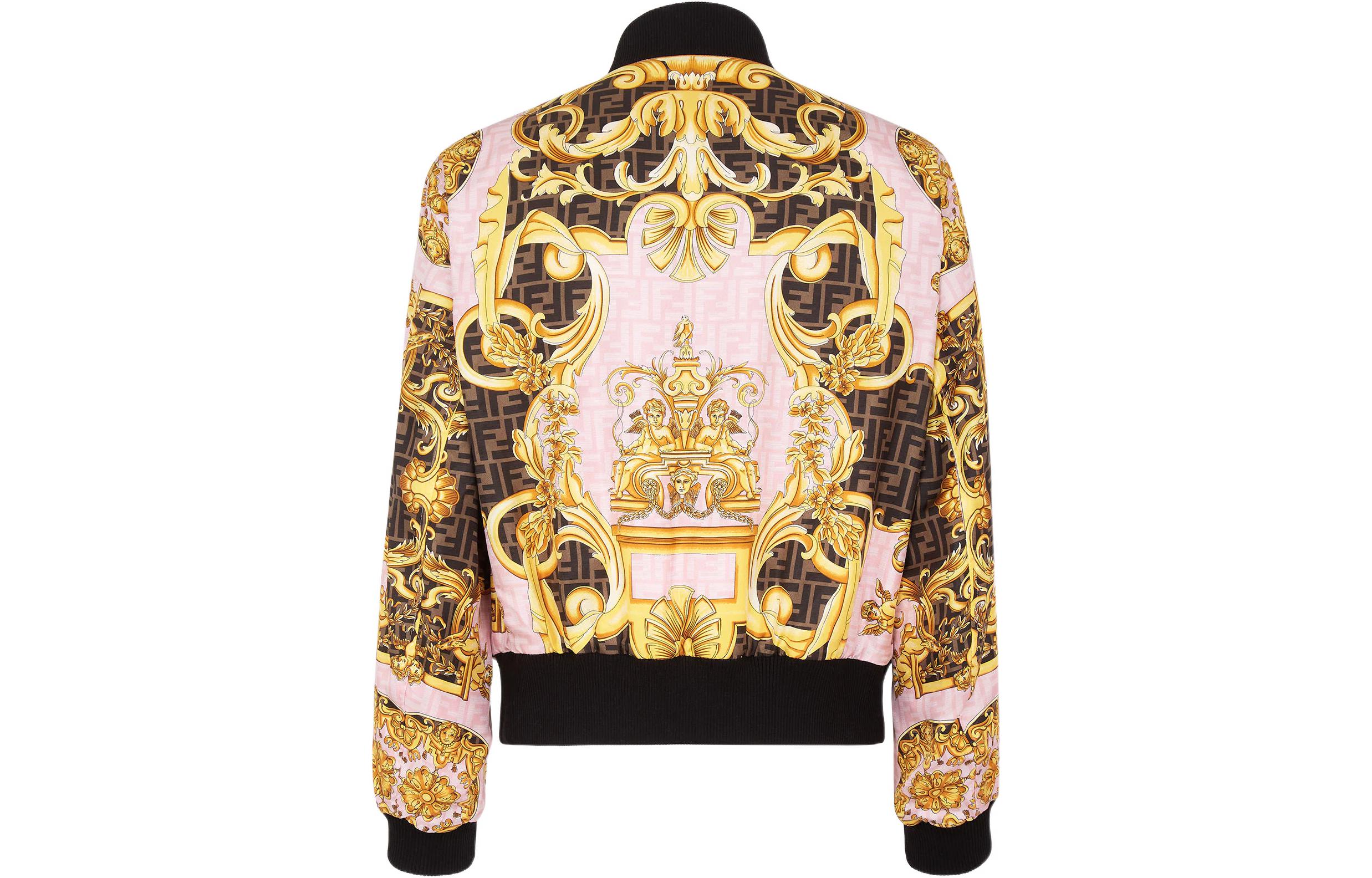FENDI VERSACE  Reversible Silk Bomber Jacket Multicolor. FW1091AJN8F1H3U 圖 4