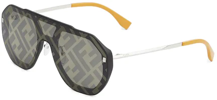 FENDI Yellow Double F Aviator Sunglasses. FOL514A565F1F6P FENDI Yellow Double F Aviator Sunglasses. FOL514A565F1F6P